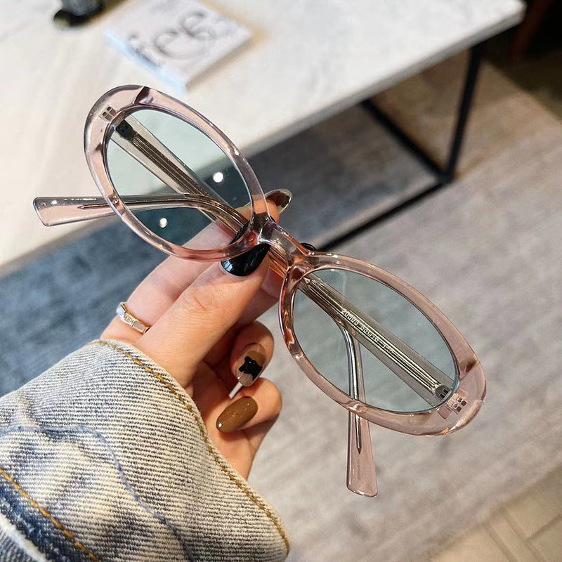 Wholesale PC Oval Small Frame Women's Sunglasses