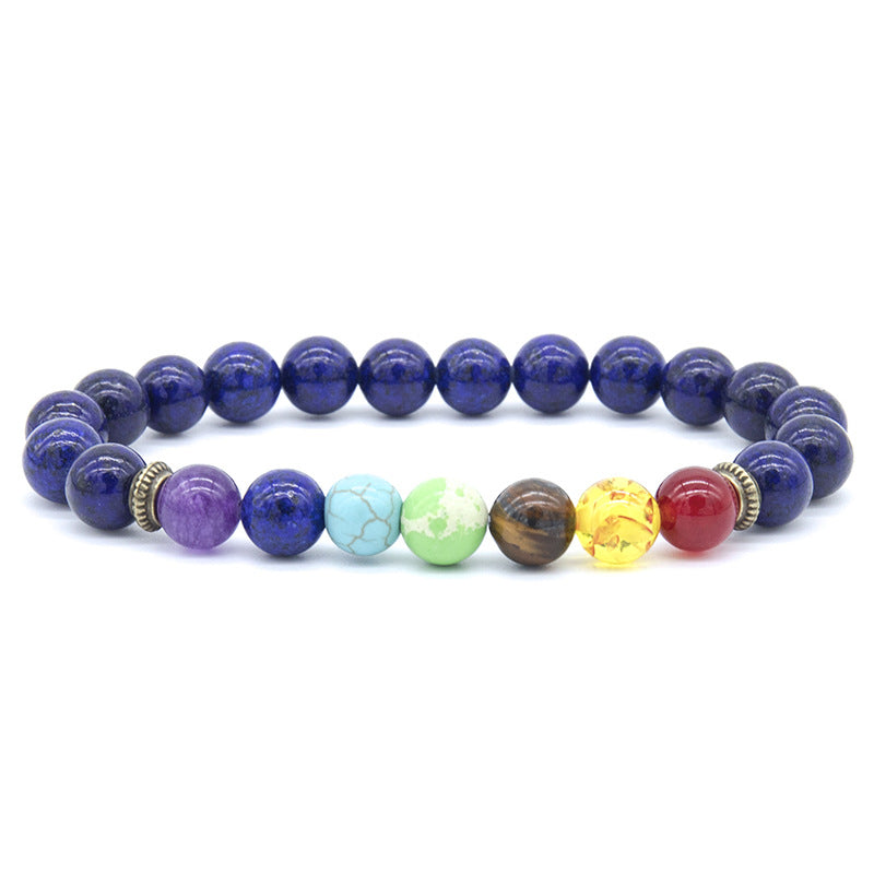 Wholesale Beaded Colorful Agate Volcanic Stone Bracelets