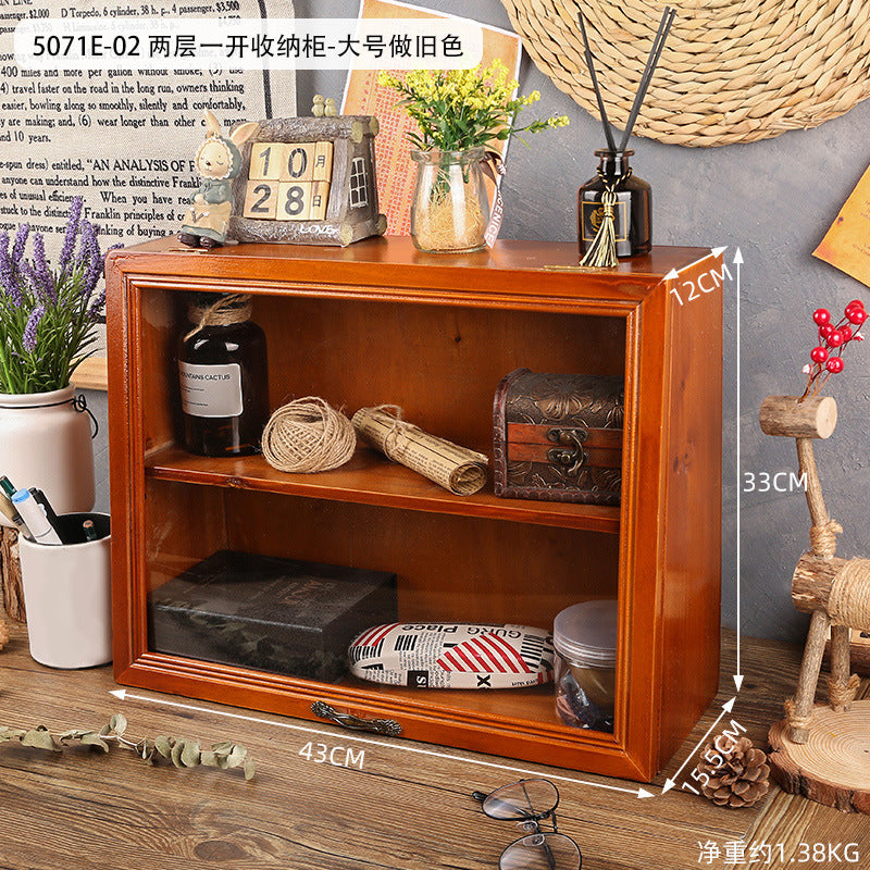 Wholesale Wooden Multi-layer Sundry Organizer with Drawers Cabinet