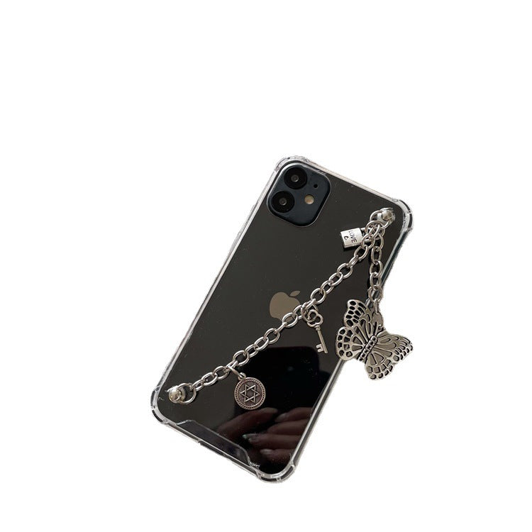 Wholesale TPU Laser Butterfly Chain Mobile Phone Holder
