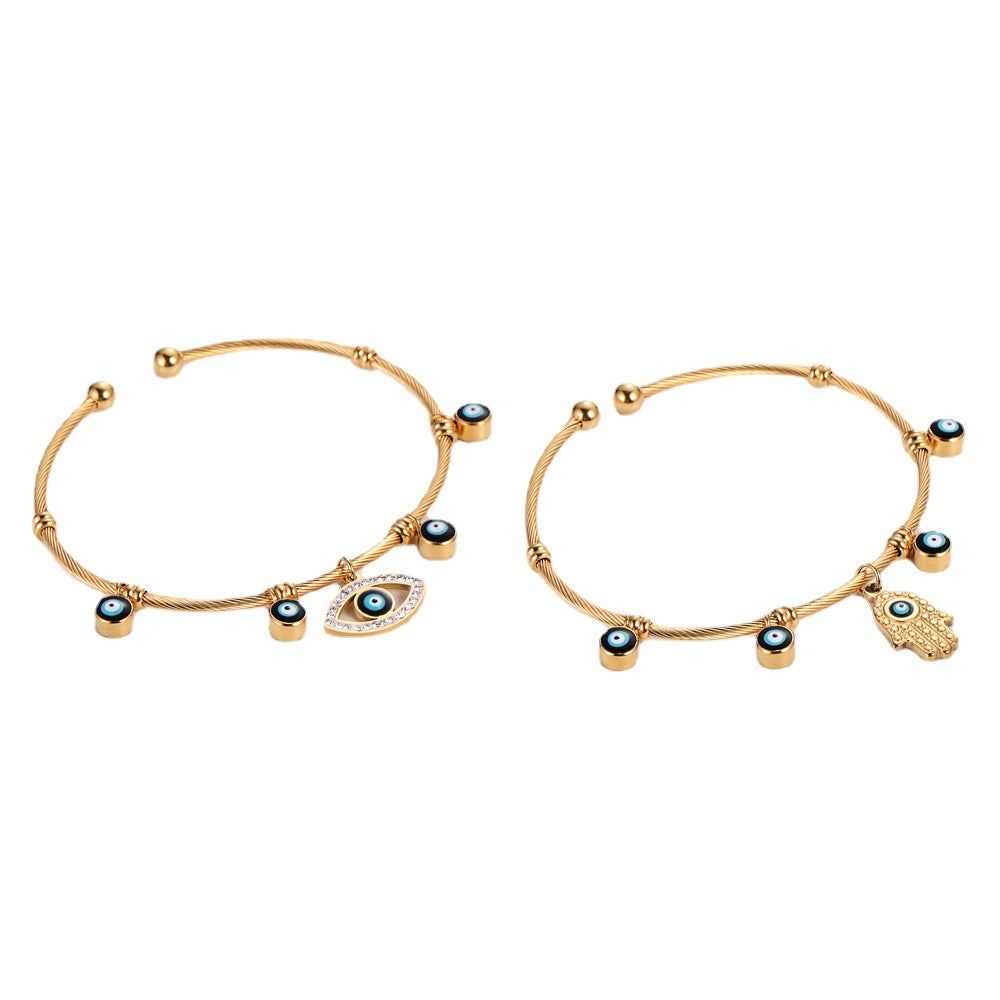 Pulsera De Acero Inoxidable Ojo De Diablo al por mayor