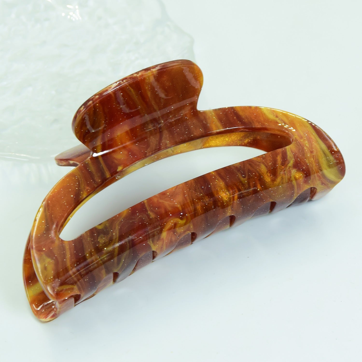 Wholesale Acrylic Marble Texture Hair Clips