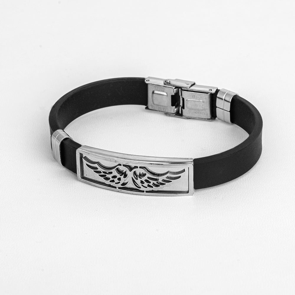 Wholesale Hollow Out Men's Bracelet Stainless Steel