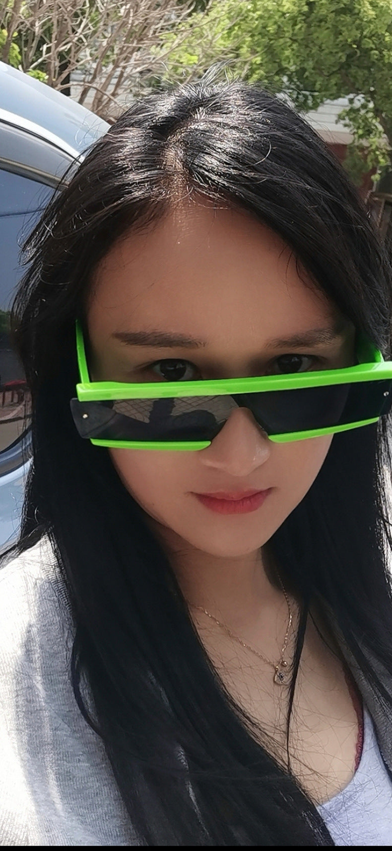 Wholesale PC Personality Irregular Multicolor Sunglasses