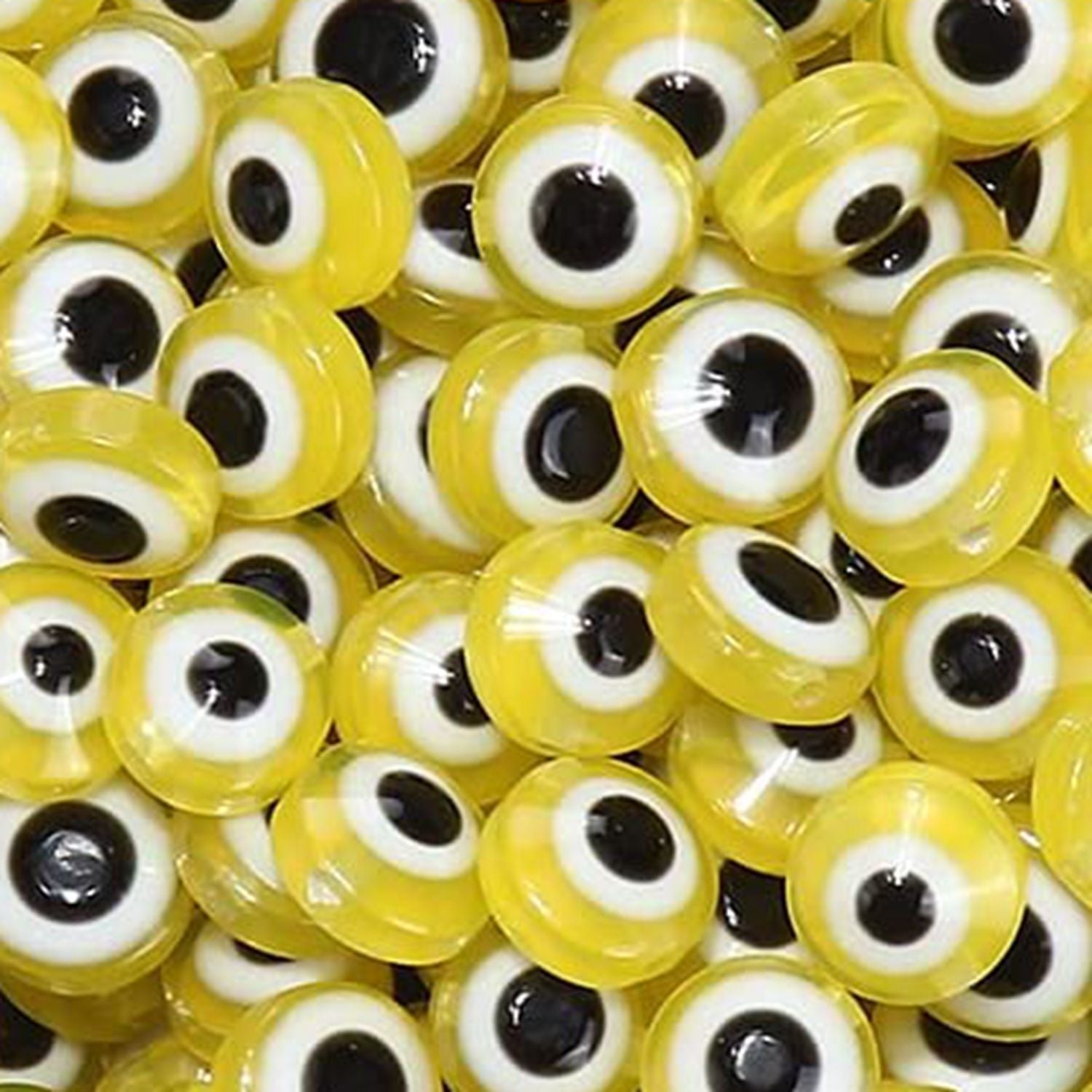 Venta al por mayor 6*2,5 MM 1000 unids/pack cuentas separadoras de resina de ojo de diablo