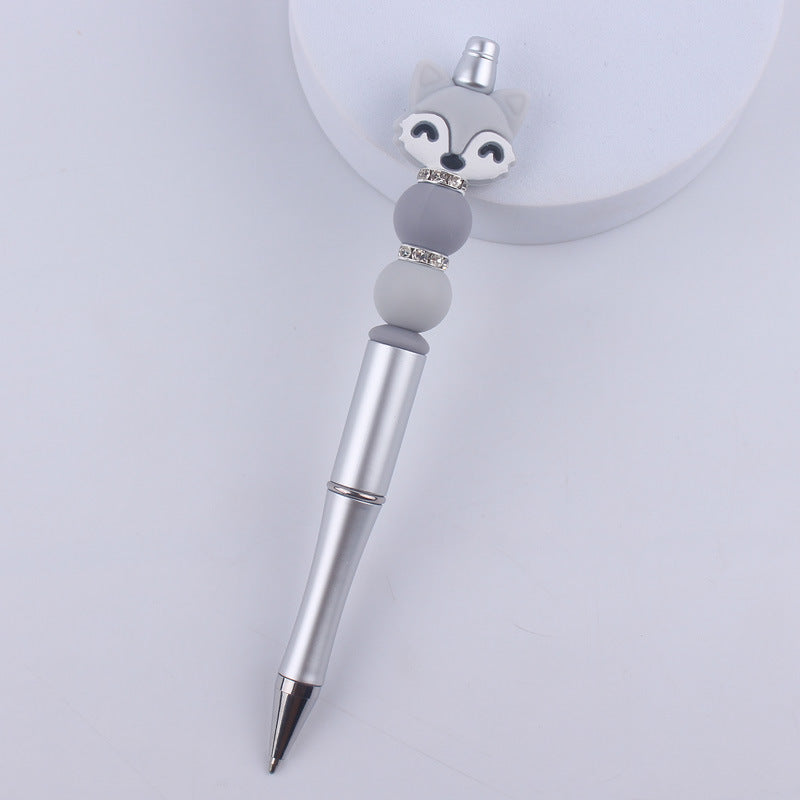 Wholesale Cartoon Animal Silicone Handmade Beadable Pens