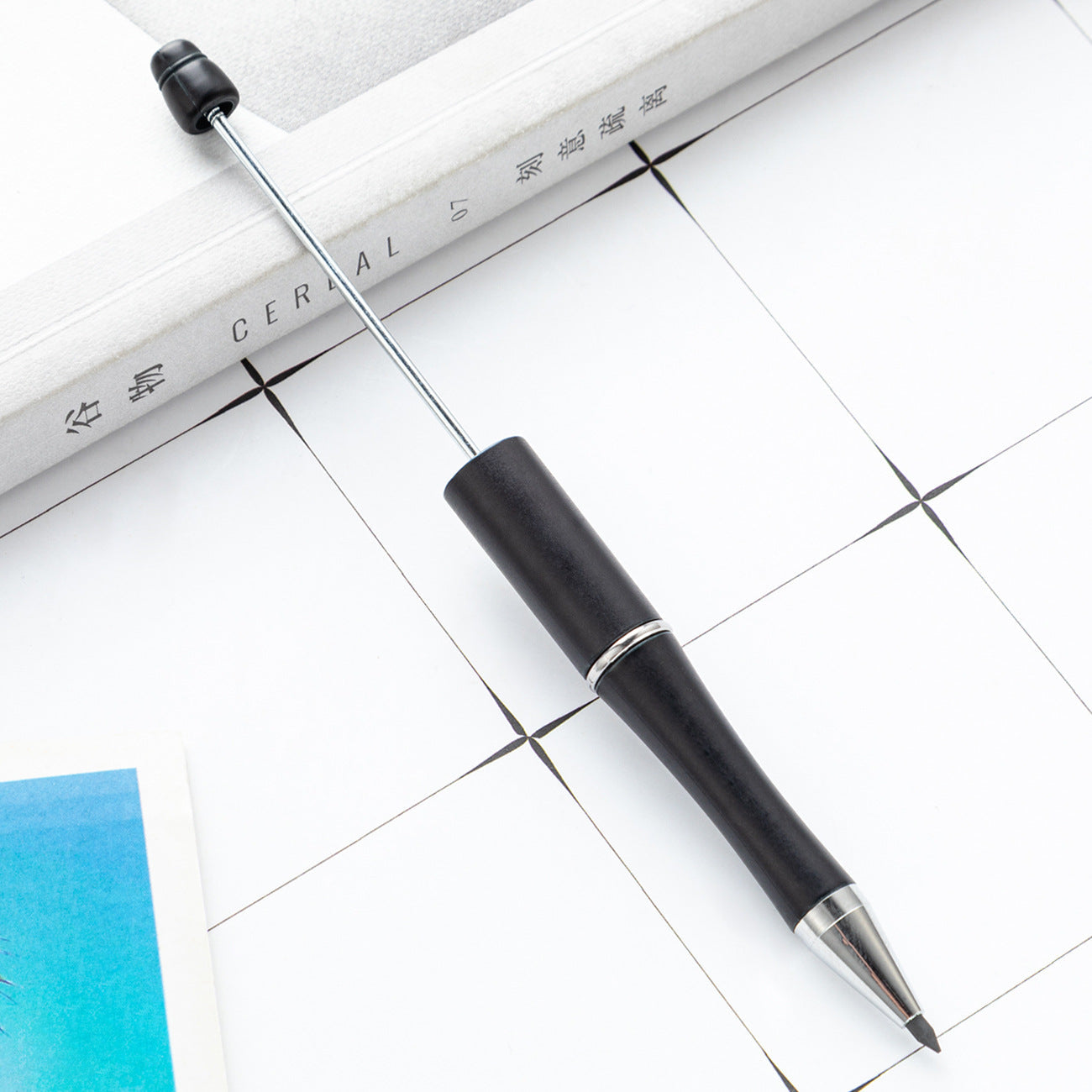 Wholesale 100pcs Plastic Beaded Pencil No Sharpening No Ink Continuous Writing Pencil