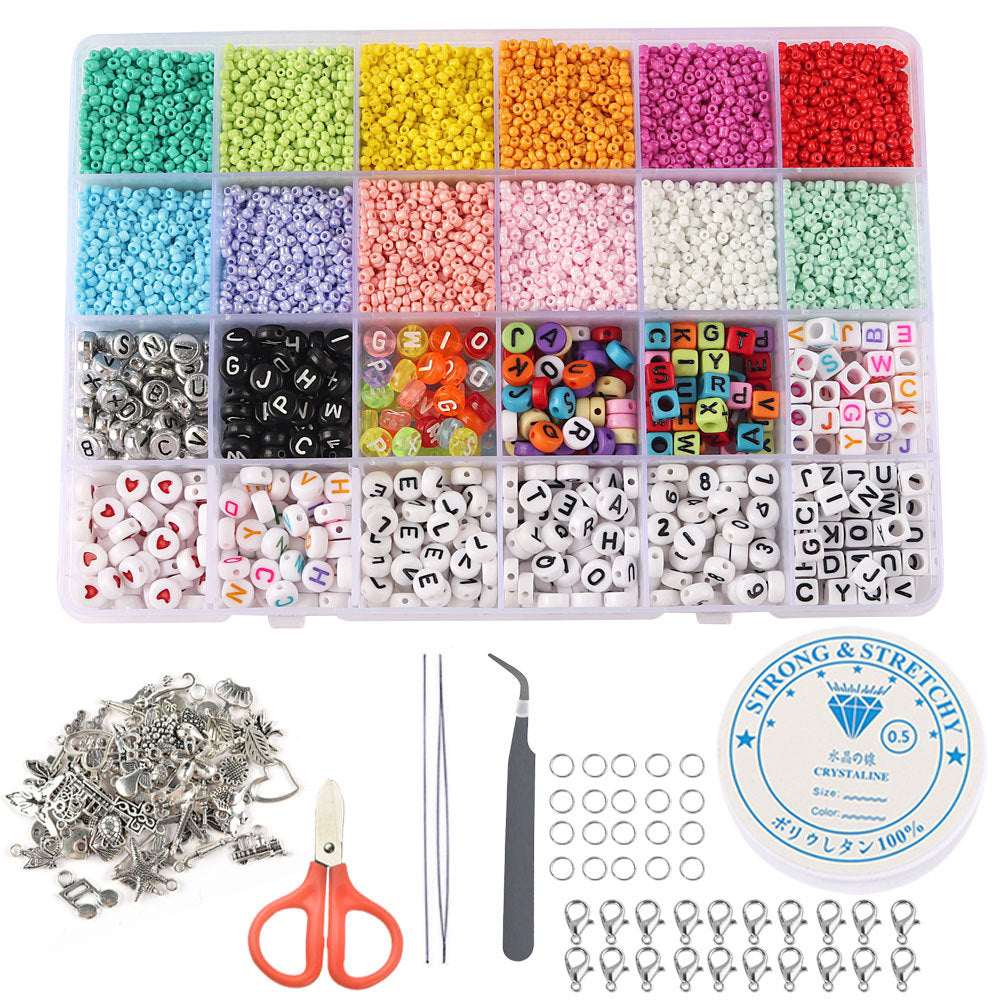 Venta al por mayor Kit de perlas de vidrio de 2 mm y 6 mm