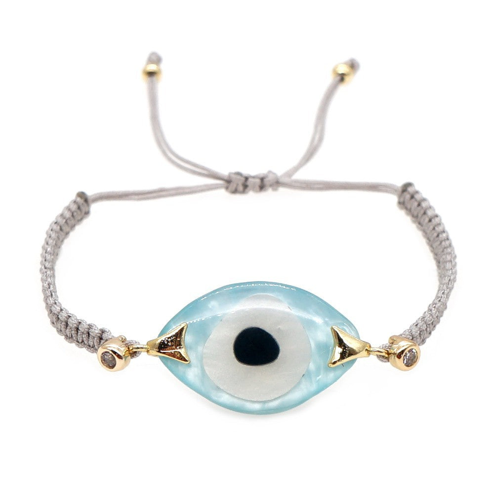 Wholesale Bohemian Ethnic Evil Eye Glass Bracelet