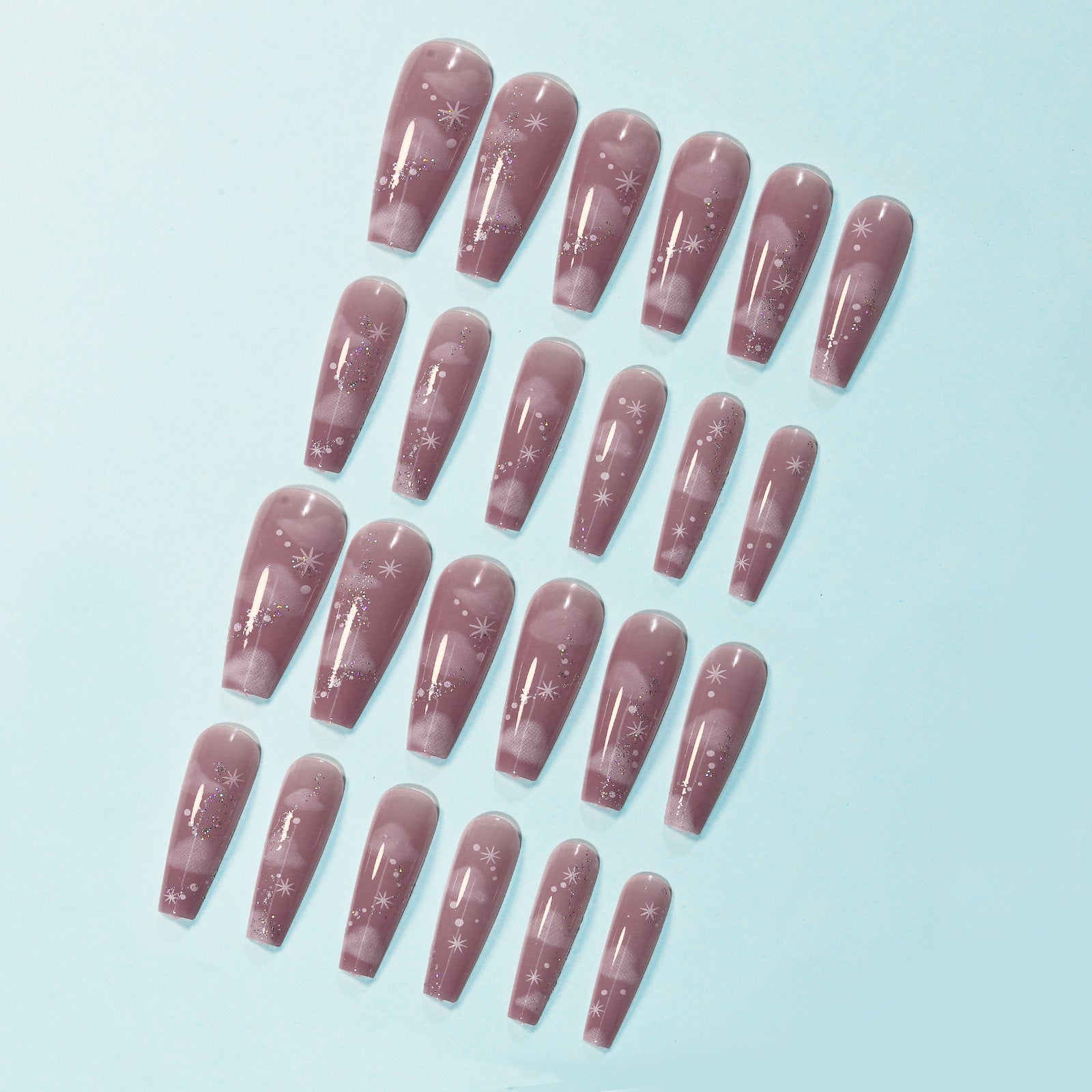 Venta al por mayor de plástico color nude translúcido nube usable arte de uñas