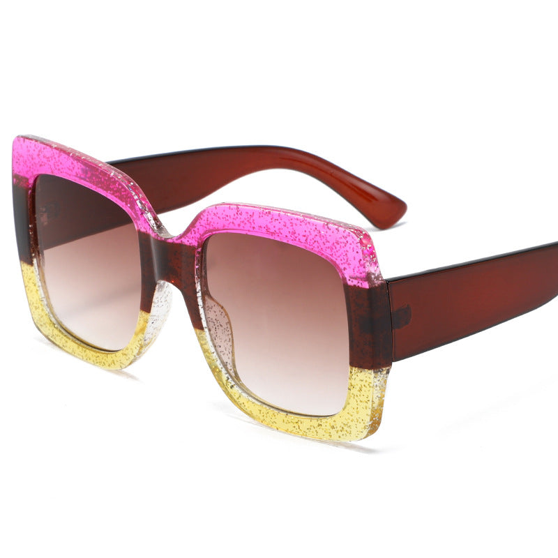 Wholesale PC Large Frame Three-color Frame Sunglasses