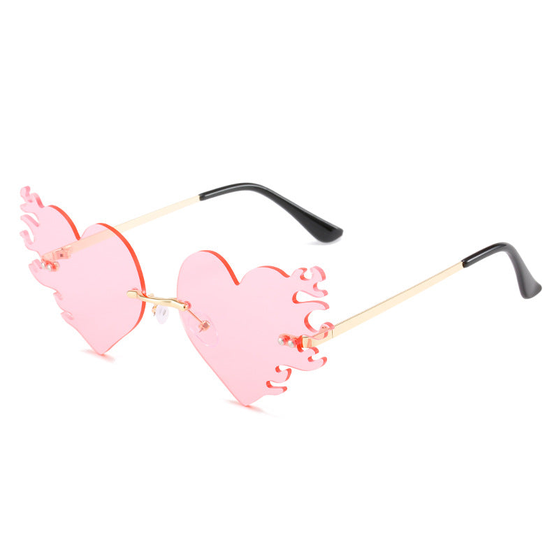 Wholesale Frameless Colorful Metal PC Sunglasses