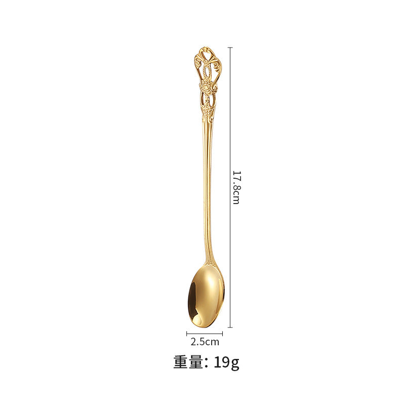 Wholesale Stainless Steel Long Handle Hollow Stirring Spoon