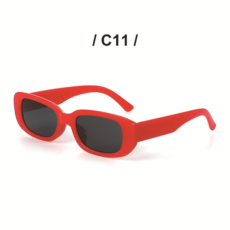 Wholesale PC Ladies Retro Small Frame Square Color Changing Sunglasses