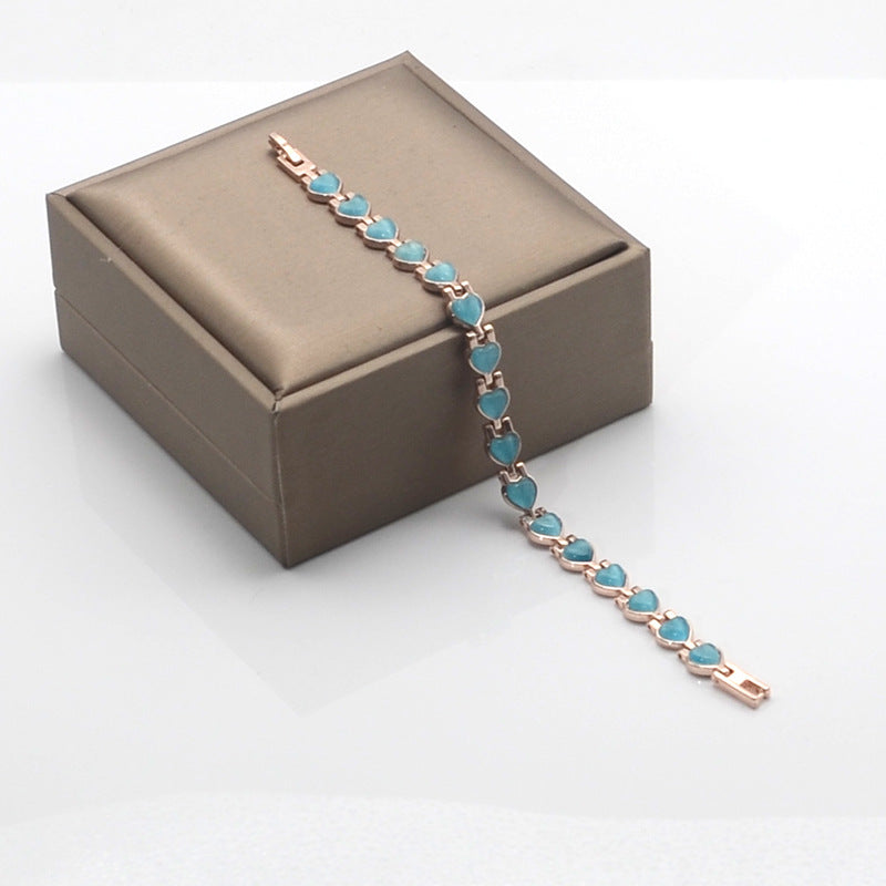 Pulsera De Imán De Corazón De Ópalo Natural al por mayor