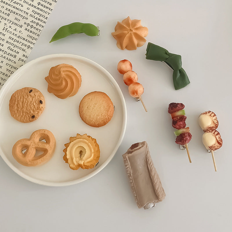 Wholesale Fake Food Plastic Hair Clips