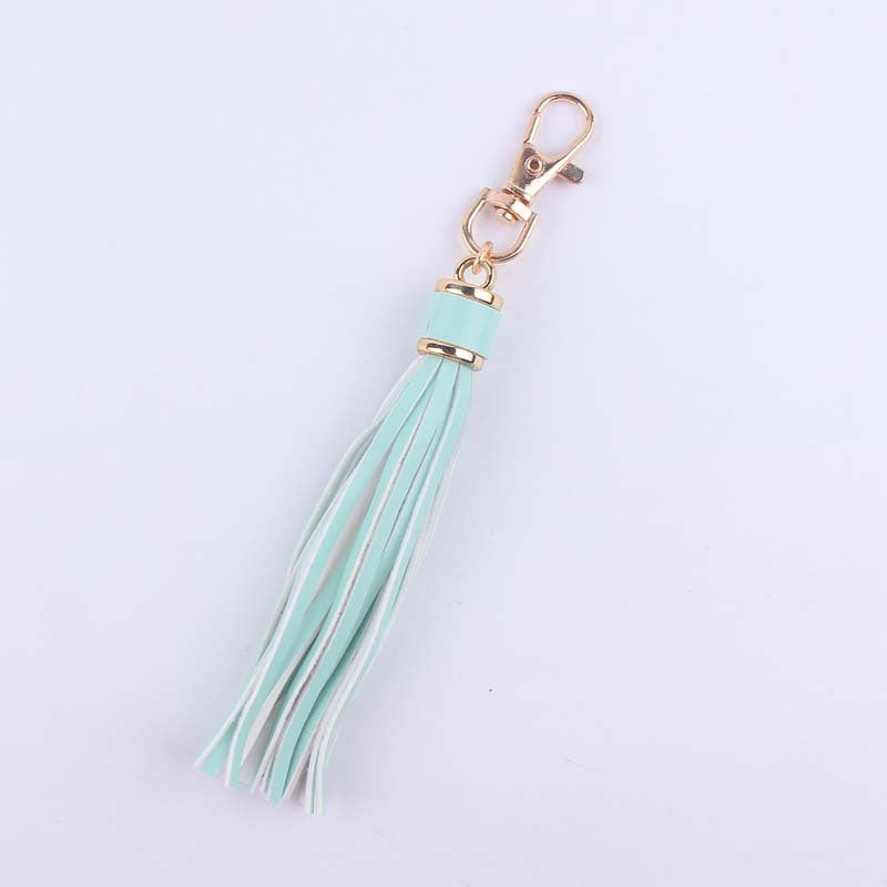 Wholesale Leather Tassel Accessory Keychain