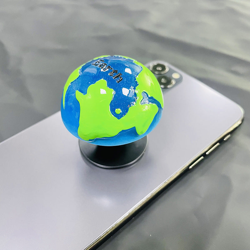 Wholesale Plastic Solar System Glitter Phone Holder