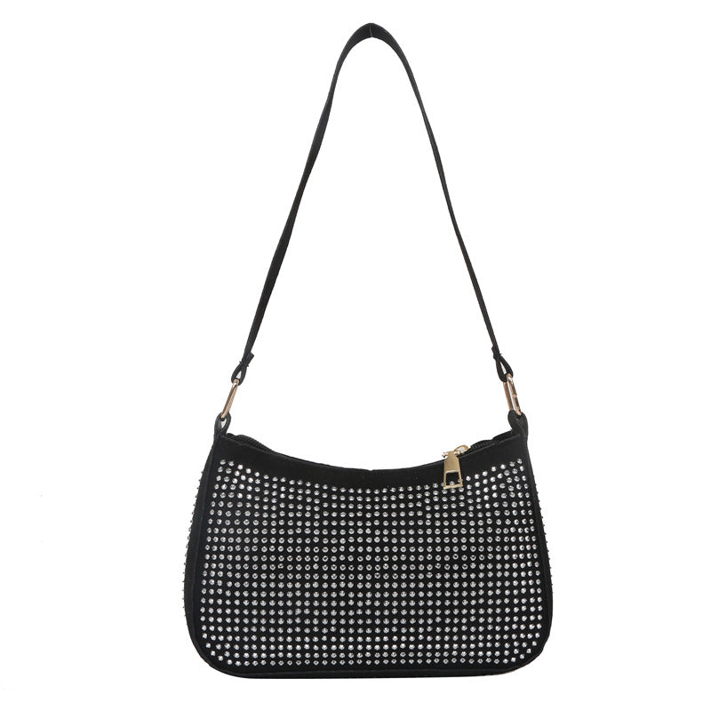 Bolso de hombro de diamantes con PU al por mayor PU