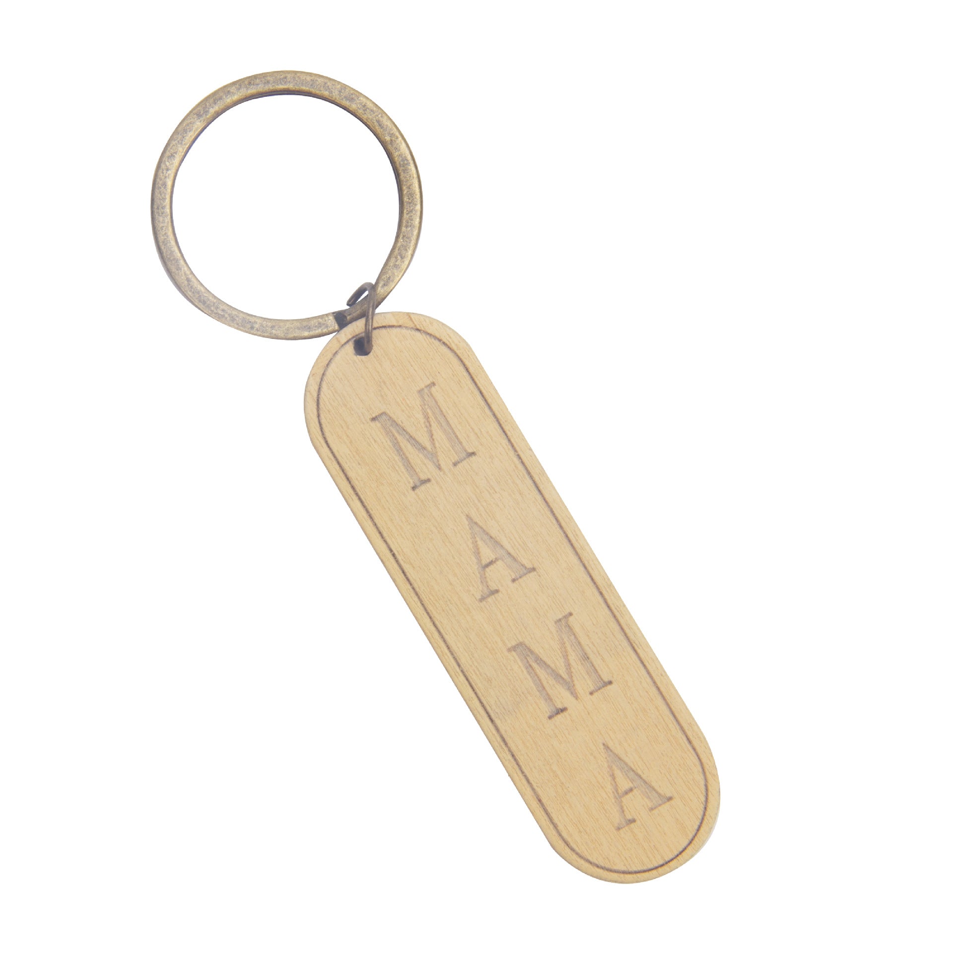 Cadena de llaves de la marca de madera de madera al por mayor de madera