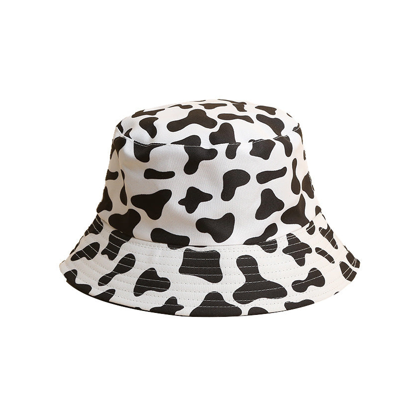 Wholesale Polyester Cow Print Reversible Bucket Hat