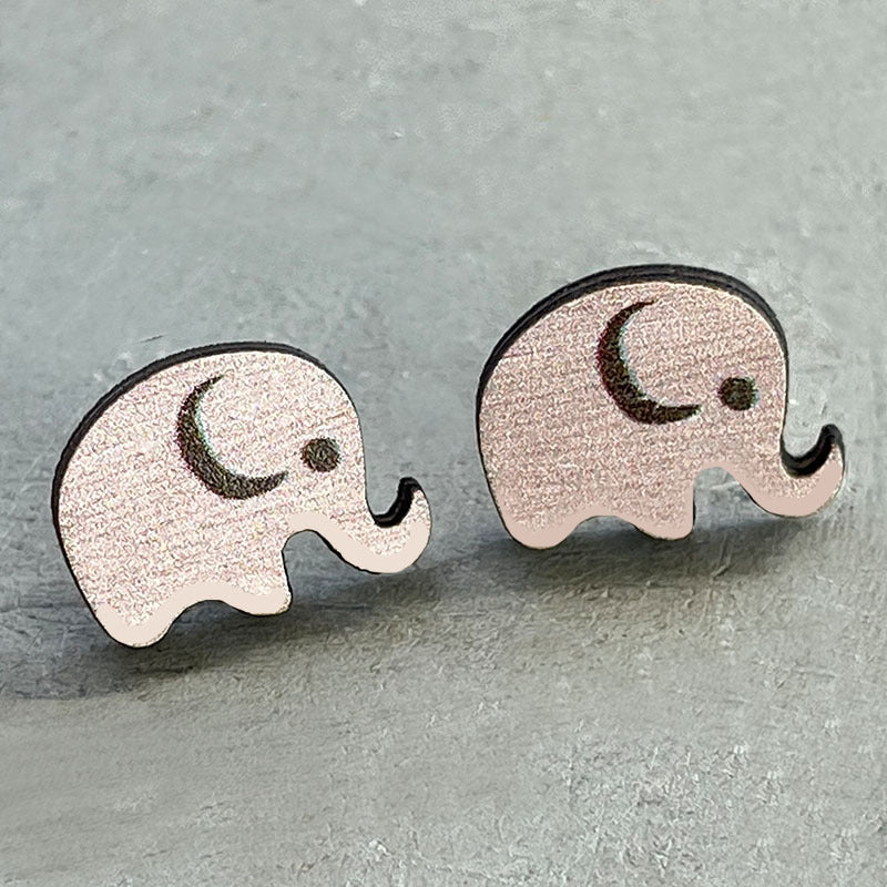 Wholesale 2 pairs/pack Mother's Day Wooden Ear Studs