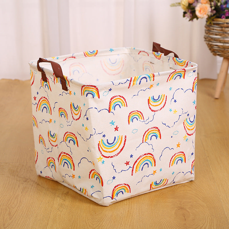 Wholesale Cotton and Linen Cartoon Animal Foldable Dirty Clothes Basket