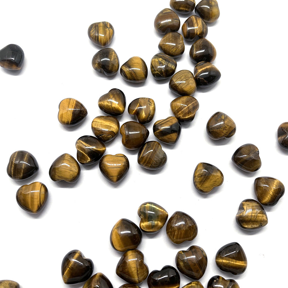 Wholesale 50PCS 15*15*9mm Small Heart Natural Stone Beads