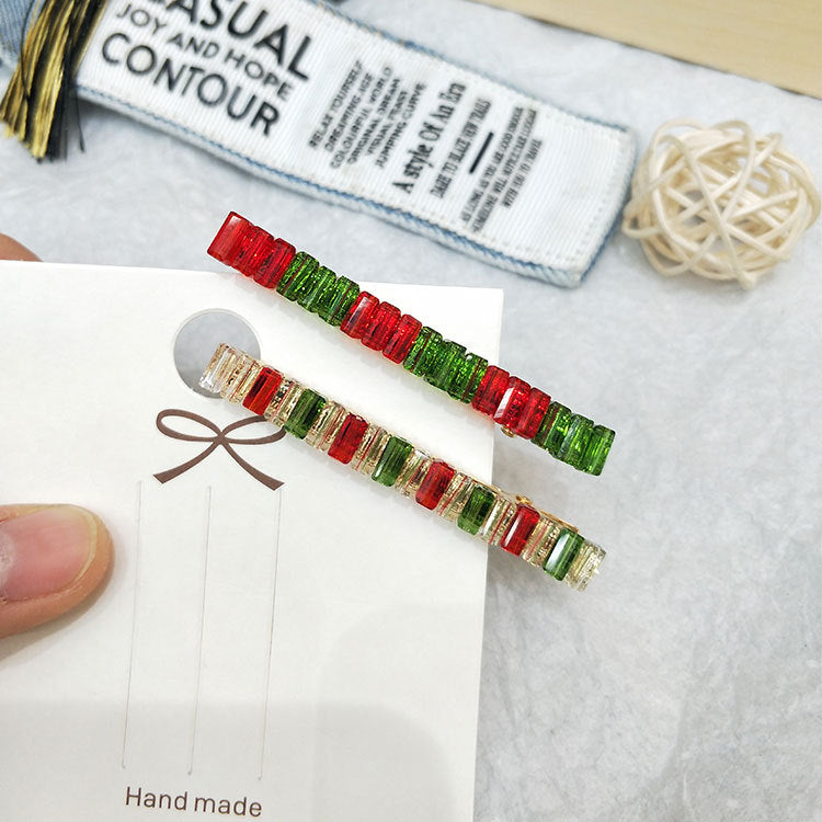 Wholesale Iridescent Crystal Hair Clips Set