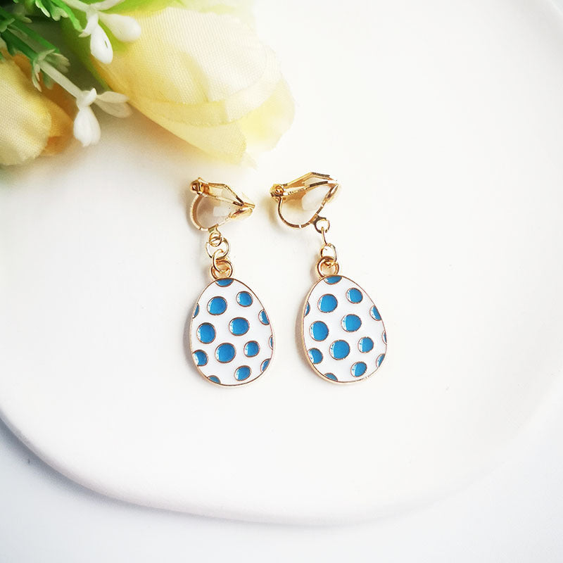 Wholesale Easter Eggs Kids Alloy Earrings
