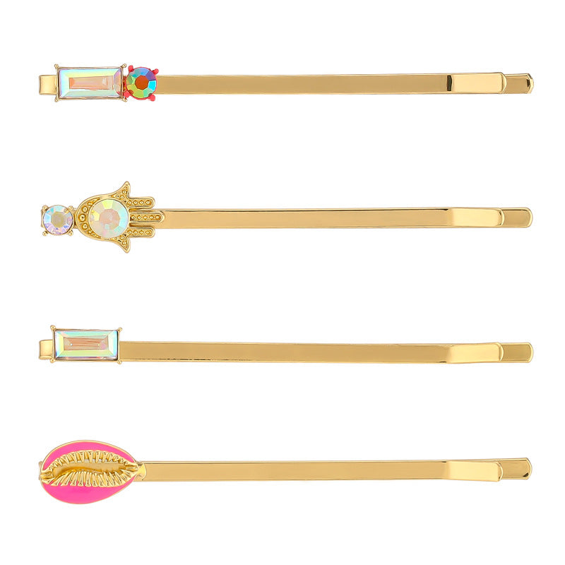 Wholesale Neon Stars Copper Hair Clips