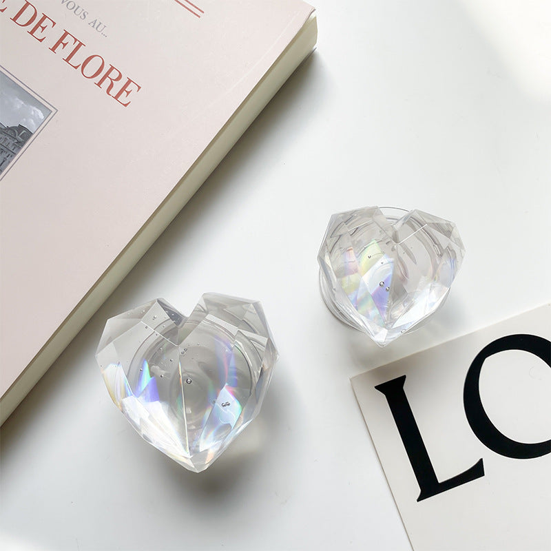 Wholesale Plastic Geometric Laser Love Airbags Mobile Phone Holders