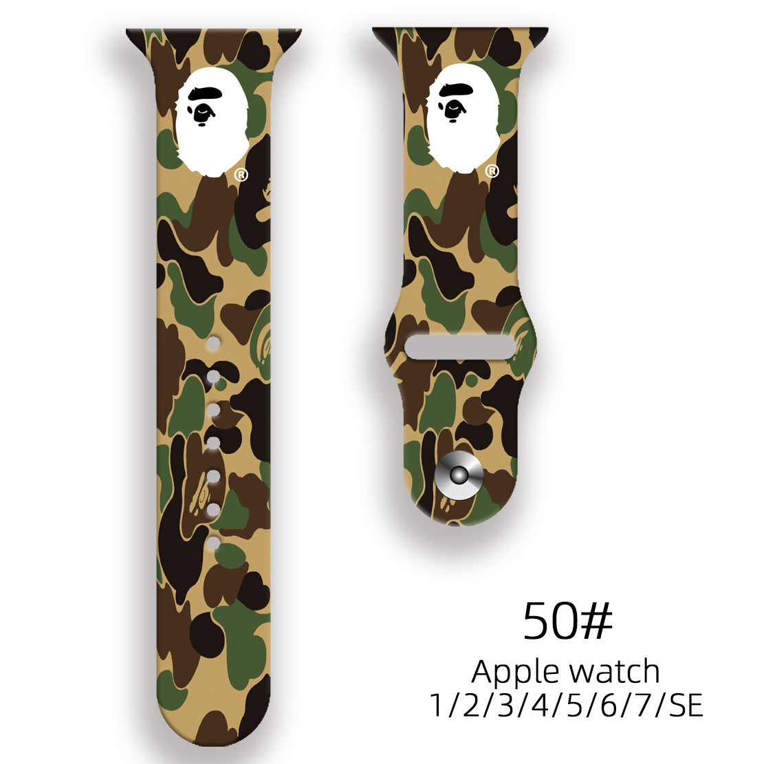 Wholesale Personalized Printed Silicone Watch Strap Watch Band