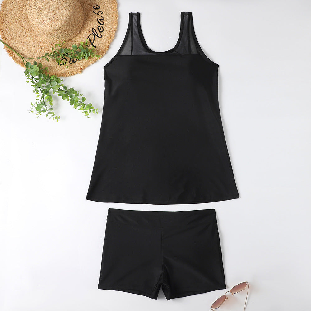 Wholesale Conservative Split Boxer Pants Polyester Swimwear