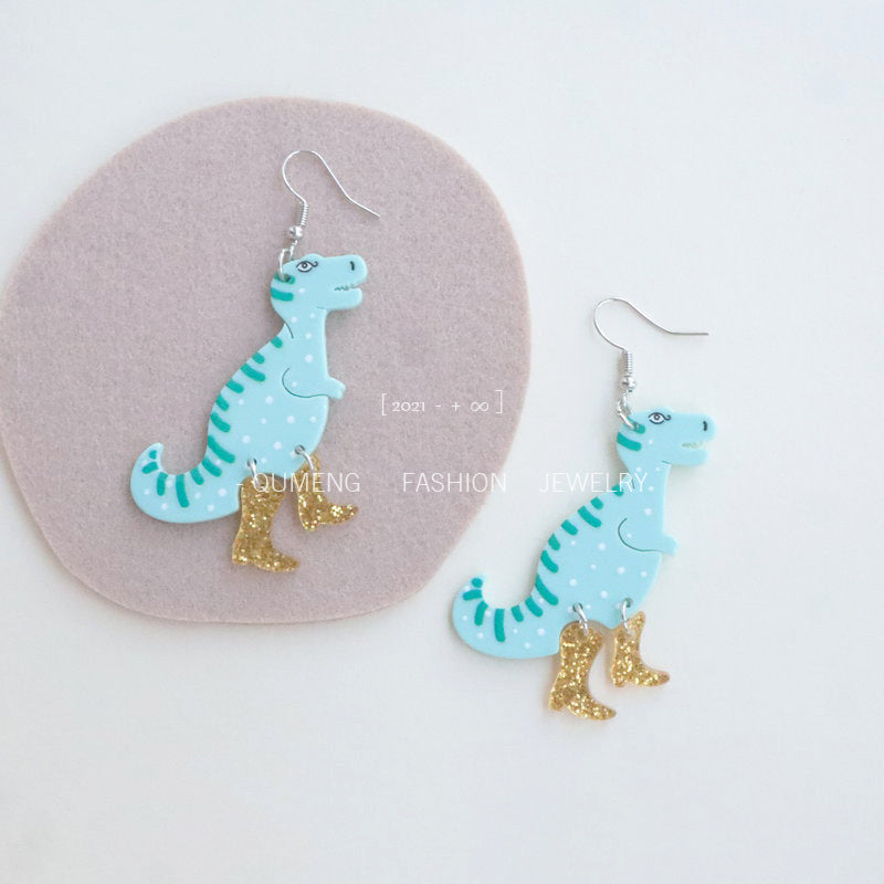 Wholesale Dinosaur Cute Acrylic Earrings