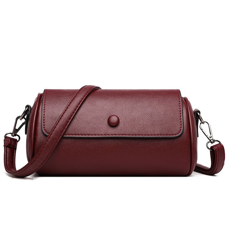 Wholesale Cylindrical Versatile PU Shoulder Crossbody Bag