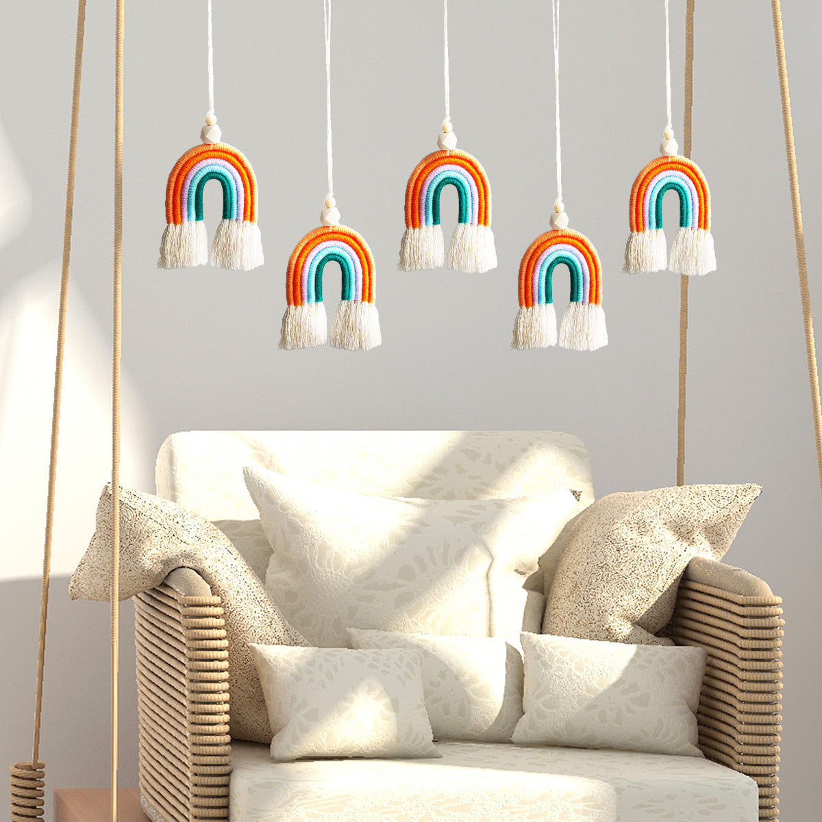 Wholesale Yarn Mini Rainbow Pendant