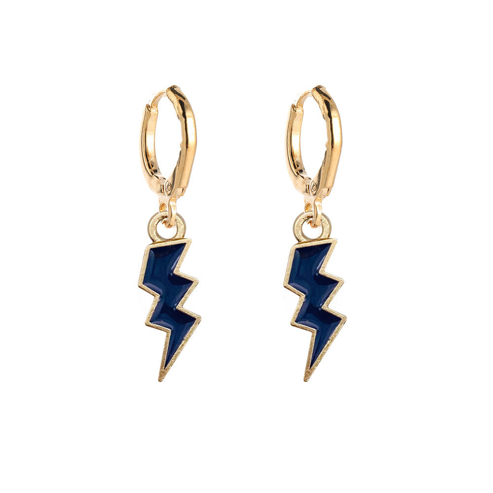 Wholesale Color Lightning Alloy Earrings