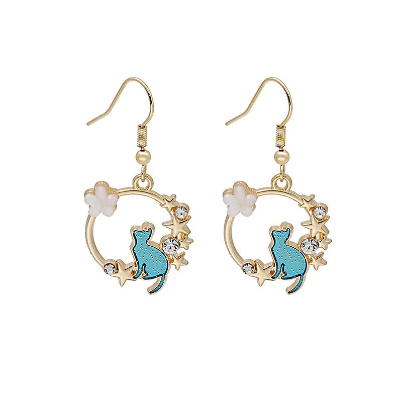 Pendientes De Aleación Asimétrica De Dibujos Animados Divertidos al por mayor