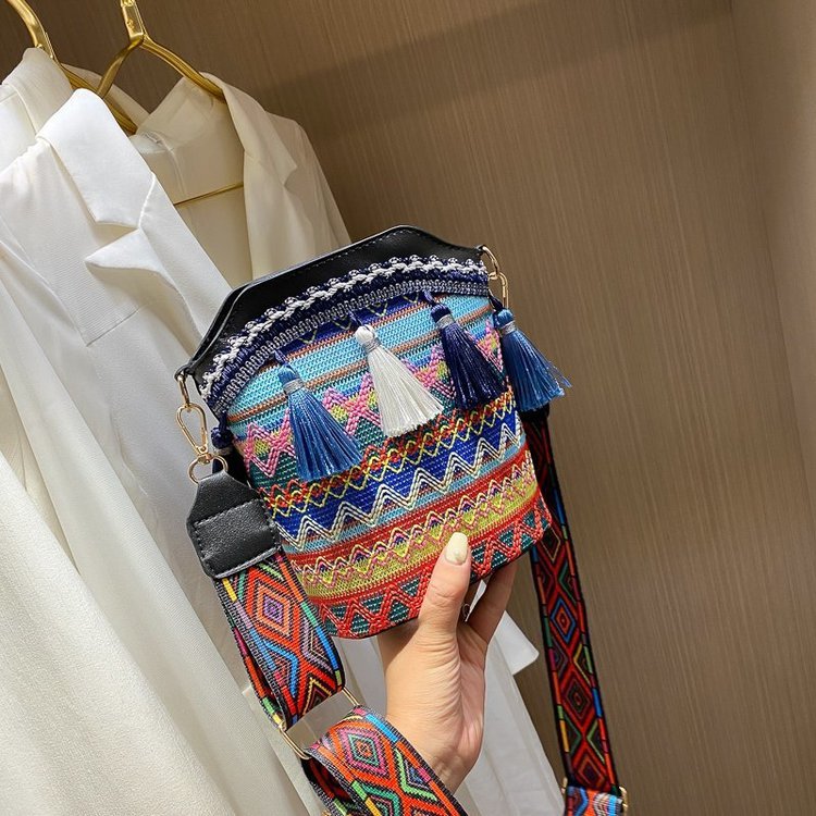 Bolso De Hombro Estilo Étnico De Lona al por mayor