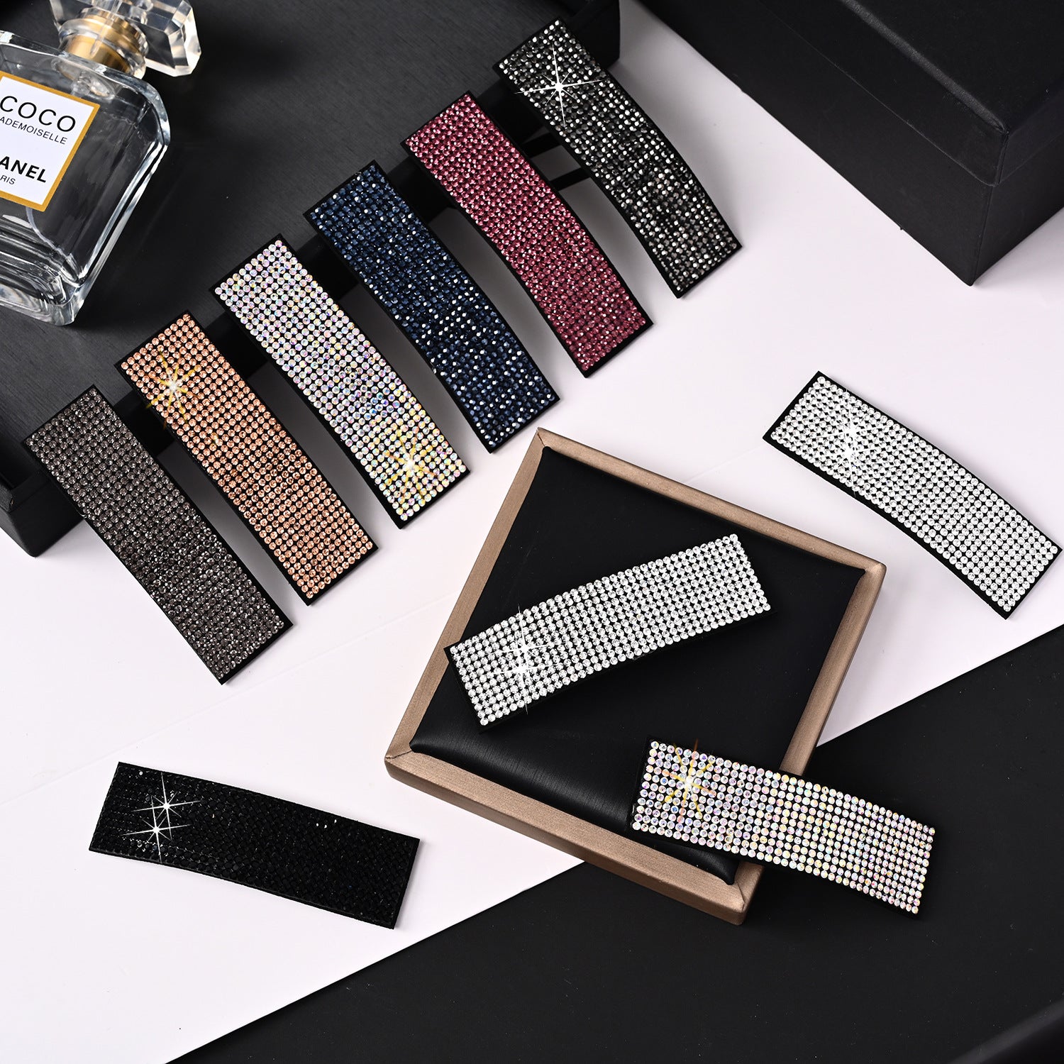 Wholesale Simple Rhinestone Hair Clips