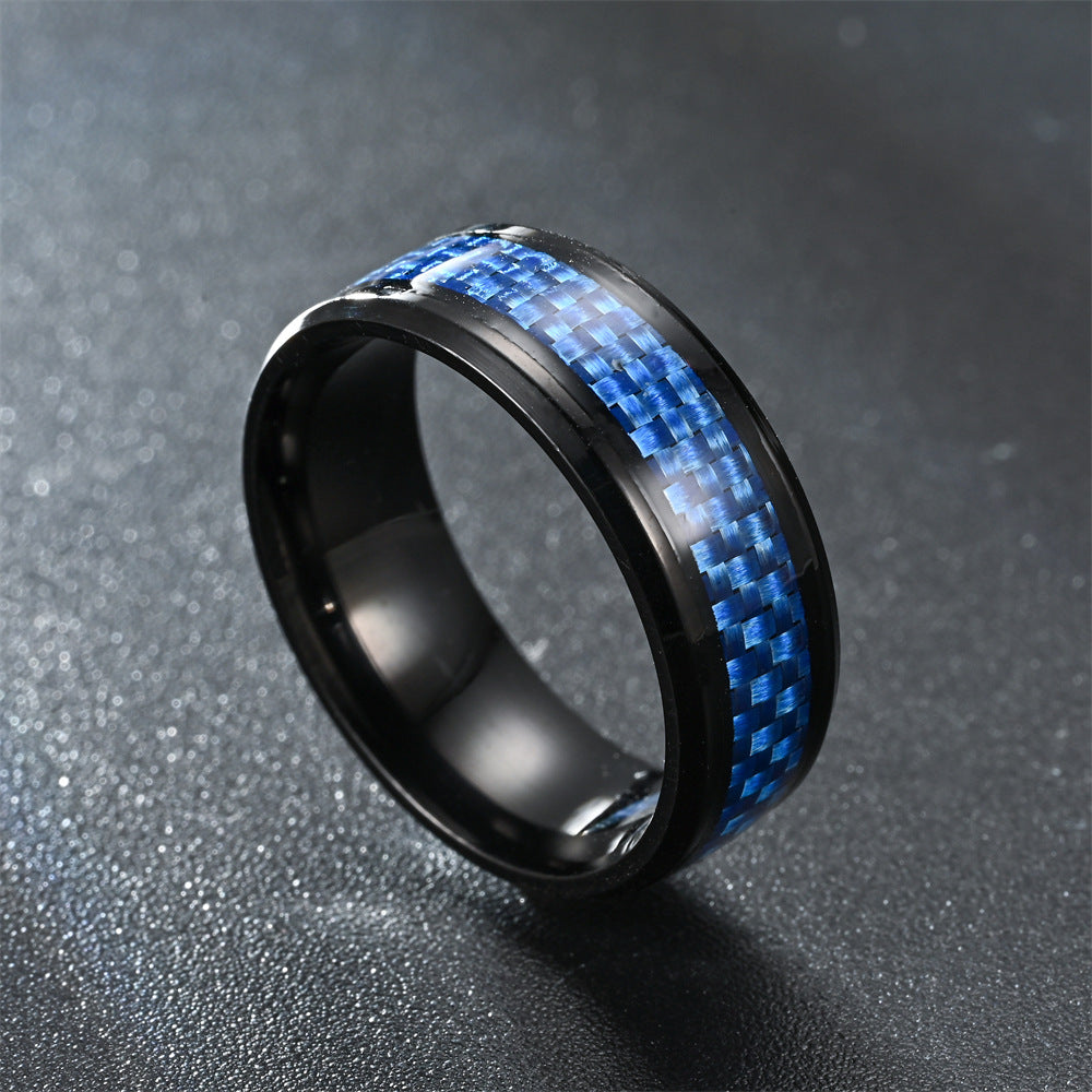 Wholesale Blue Stainless Steel Rings