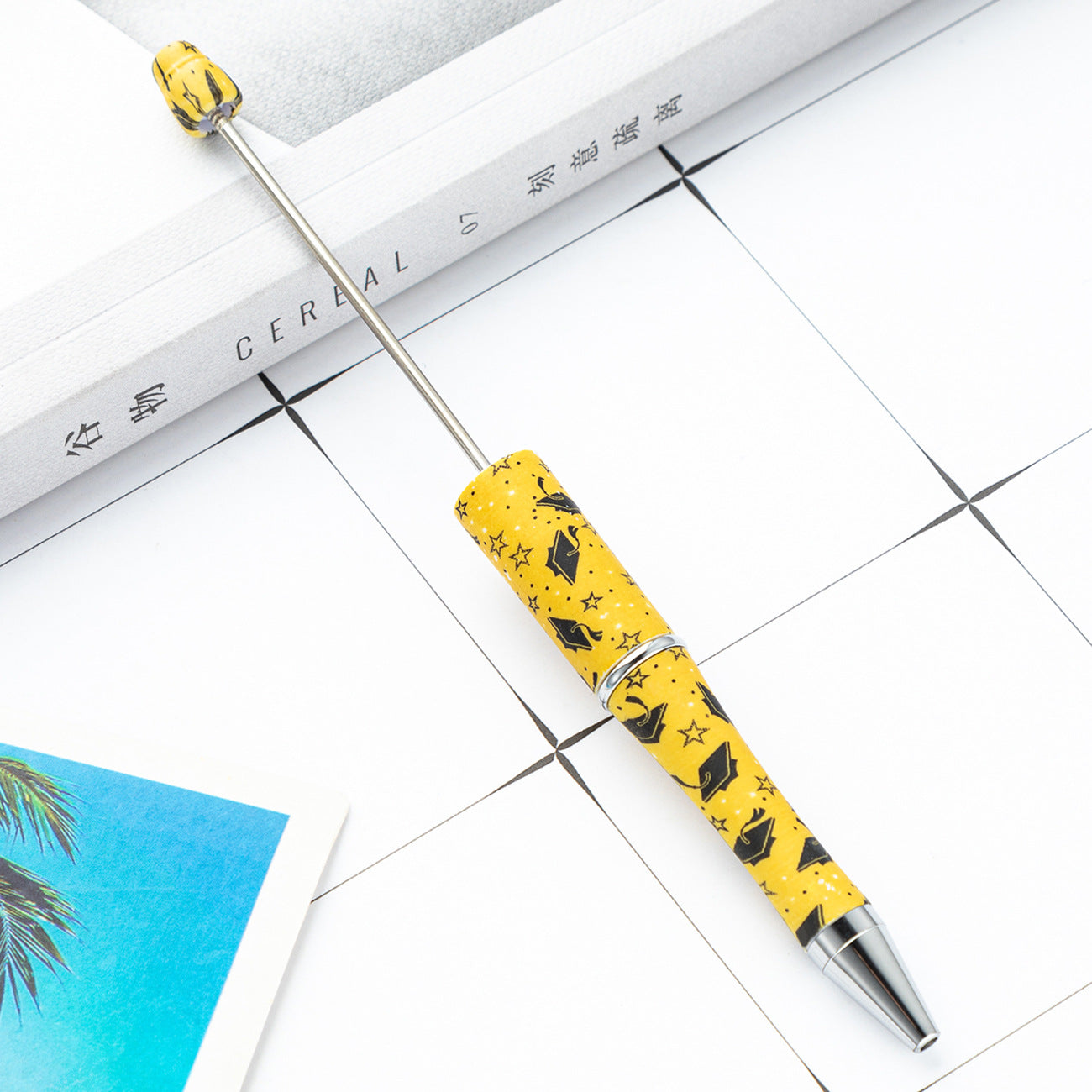 Wholesale Beadable Pens Graduation Season Plastic Ballpoint Pens