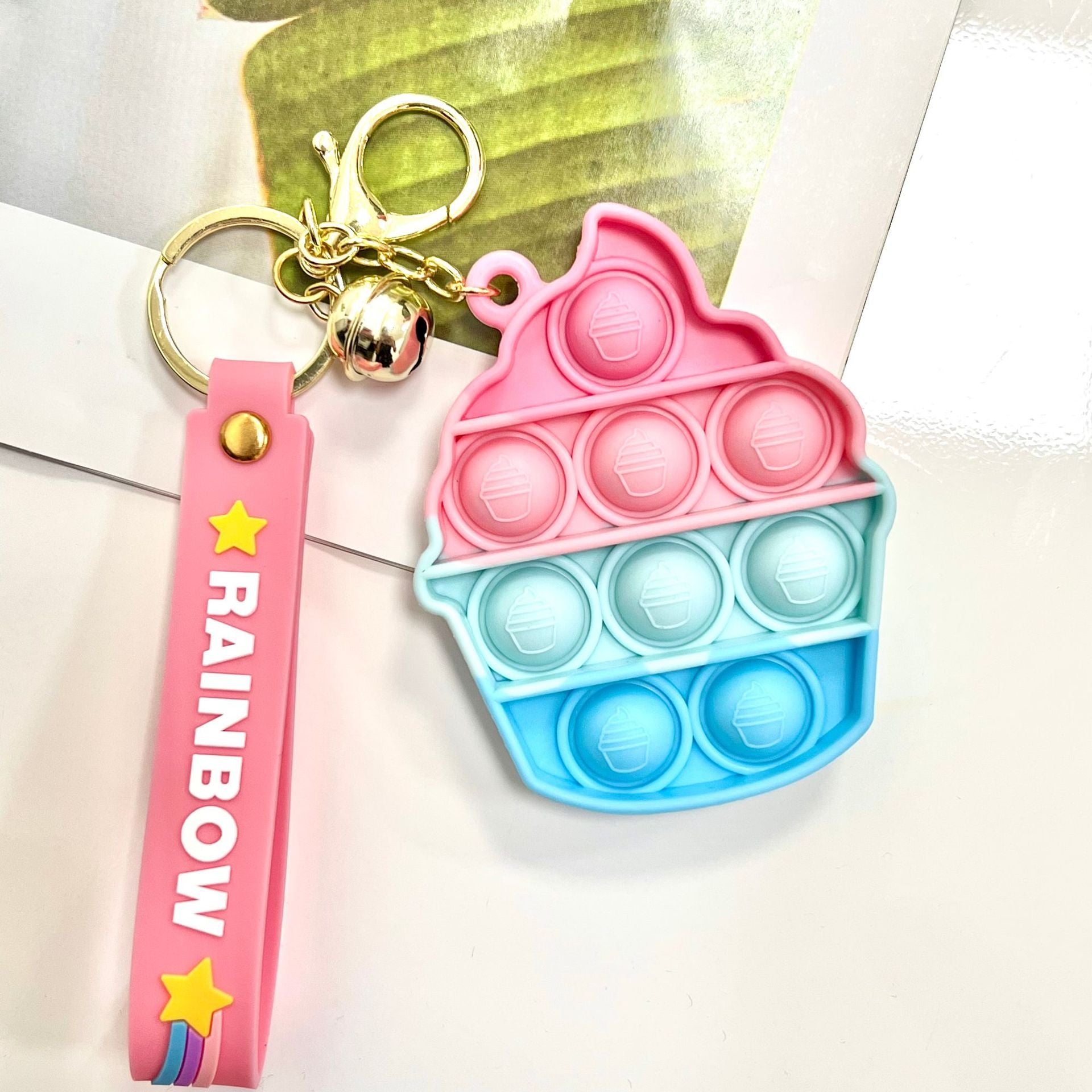 Wholesale Strawberry Pineapple Silicone Keychains