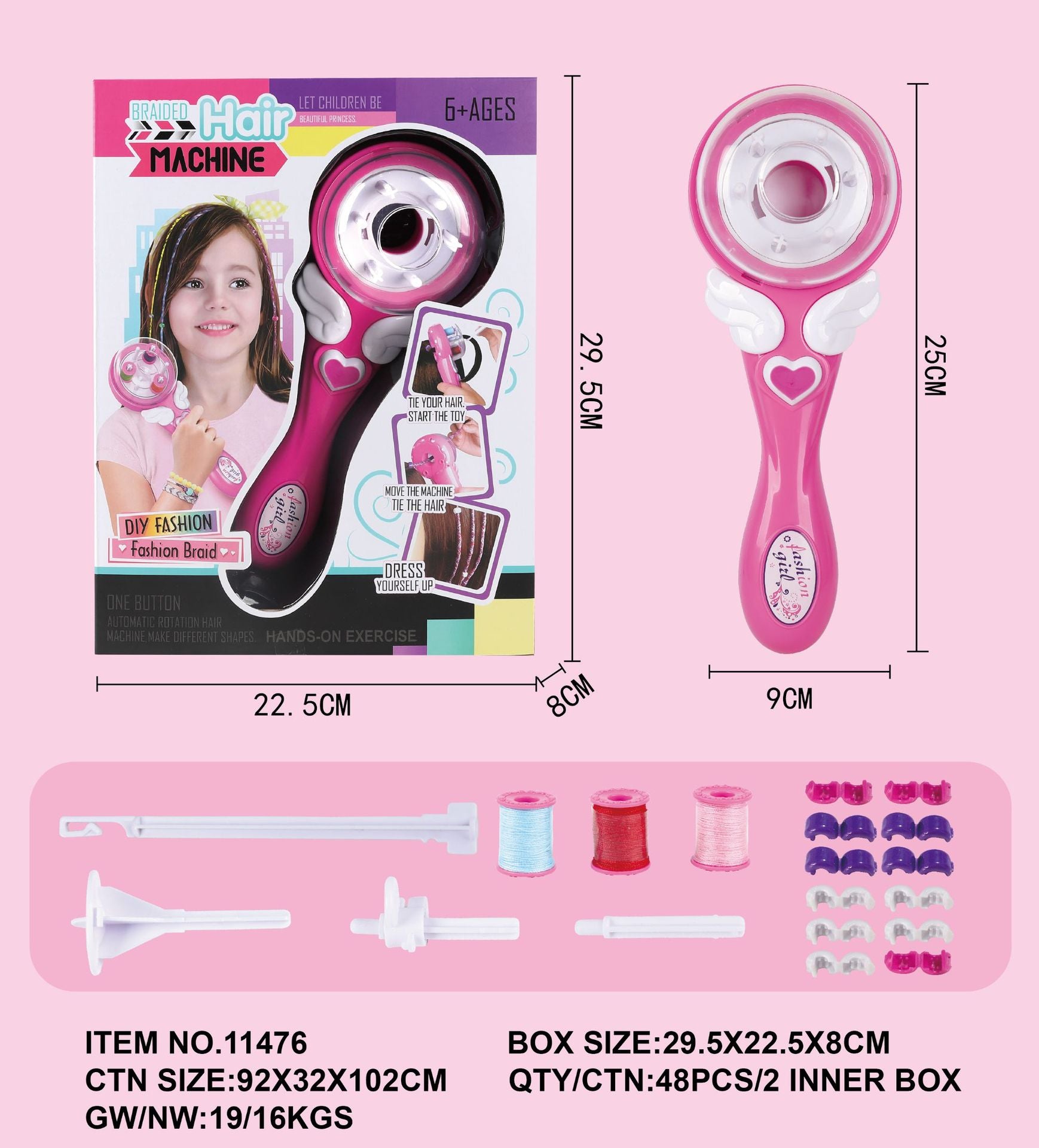 Venta al por mayor Nail Drill Hair Braider Plastic TOY