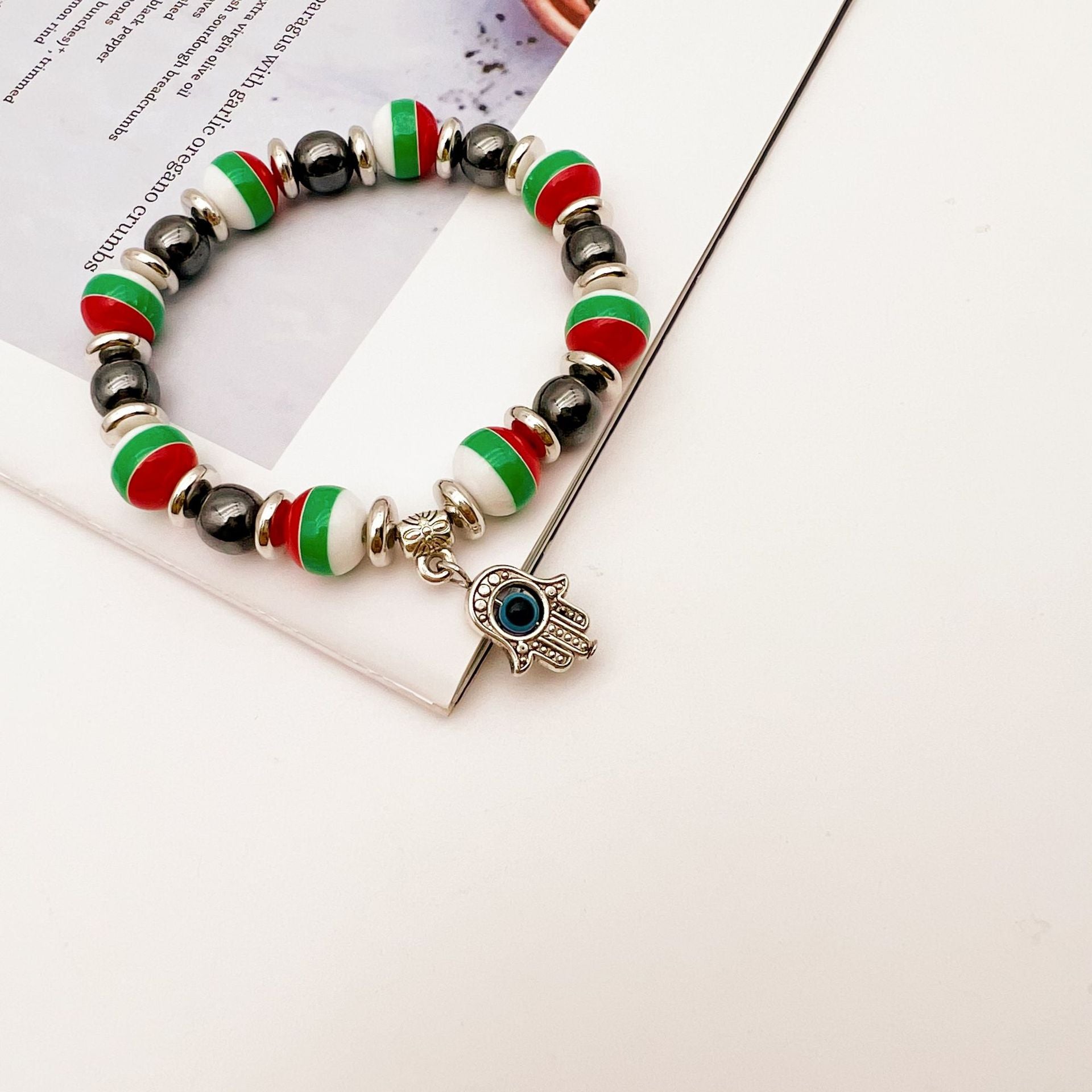 Pulseras Con Cuentas De Plástico Ojo De Diablo al por mayor