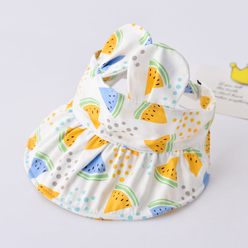 Wholesale Cotton Summer Thin Children's Large Brim Empty Top Sun Visor Hat