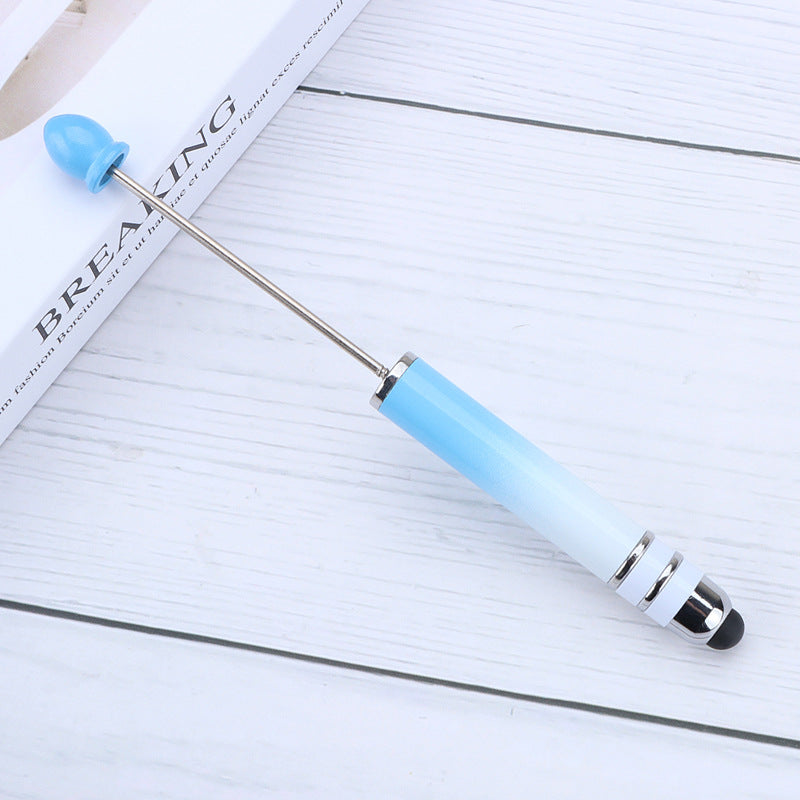 Wholesale Beadable Pnes Colorful Gradient Stylus Pen DIY Plastic Pen