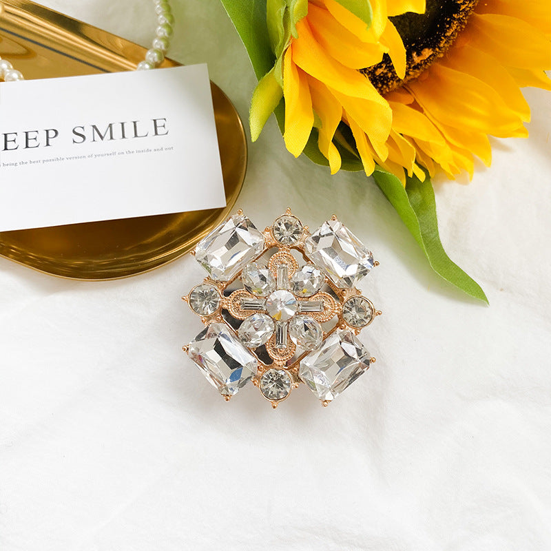 Venta al por mayor Soporte para teléfono móvil con bolsa de aire de diamantes de imitación