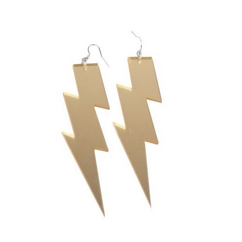 Wholesale Multicolor Fluorescent Lightning Acrylic Earrings